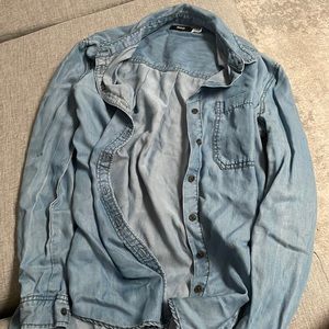 Denim button up shirt